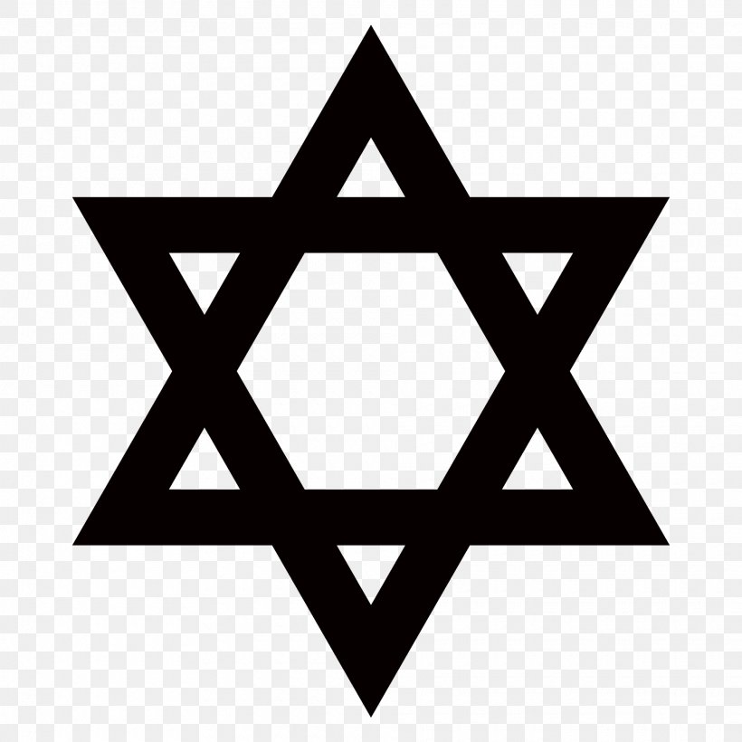 Star Of David Judaism Jewish Symbolism, PNG, 1920x1920px, Star Of David, Area, Black And White, Brand, David Download Free