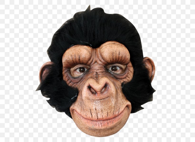 Chimpanzee Ape Latex Mask Halloween Costume, PNG, 600x600px, Chimpanzee, Ape, Clothing, Clothing Accessories, Common Chimpanzee Download Free