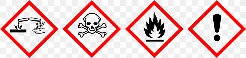 Globally Harmonized System Of Classification And Labelling Of Chemicals GHS Hazard Pictograms Dangerous Goods Chemical Substance, PNG, 1493x356px, Ghs Hazard Pictograms, Area, Black And White, Brand, Chemical Hazard Download Free
