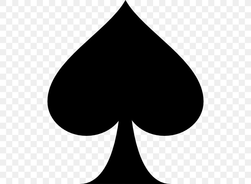 Ace Of Spades Playing Card Clip Art, PNG, 510x600px, Spade, Ace, Ace Of Spades, Black, Black And White Download Free