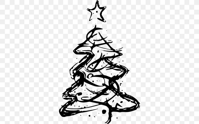 Christmas Tree Christmas Ornament Boys And Girls Club Of The Rogue Valley (Grants Pass) Bombka, PNG, 512x512px, Christmas, Art, Artwork, Black And White, Bombka Download Free