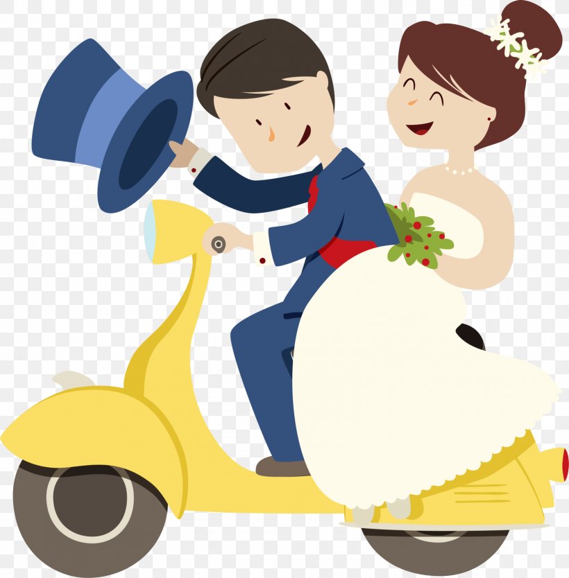 Wedding Invitation Marriage Greeting Card, PNG, 1597x1625px, Wedding Invitation, Art, Boy, Bride, Cartoon Download Free