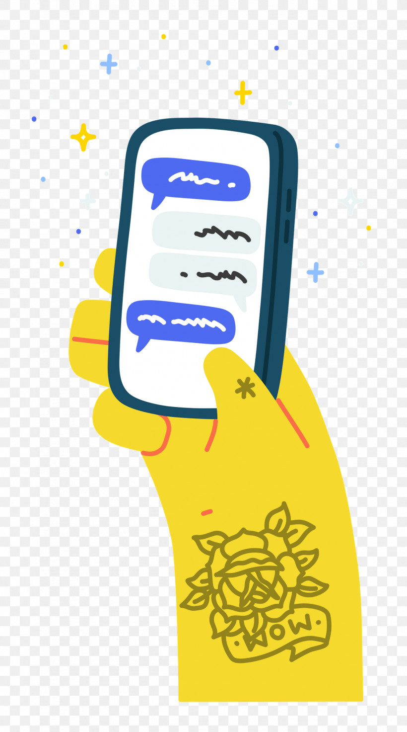 Chatting Chat Phone, PNG, 1391x2500px, Chatting, Cartoon, Chat, Hand, Hm Download Free