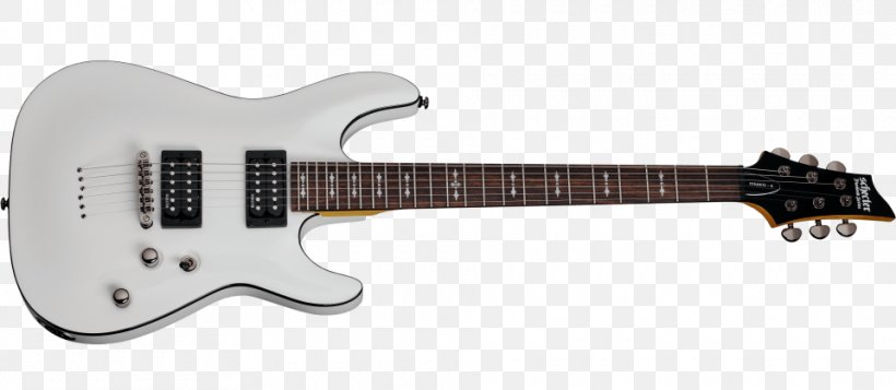 Schecter Omen 6 Schecter Guitar Research Electric Guitar Bass Guitar, PNG, 960x419px, Schecter Omen 6, Acoustic Electric Guitar, Bass Guitar, Bridge, Electric Guitar Download Free