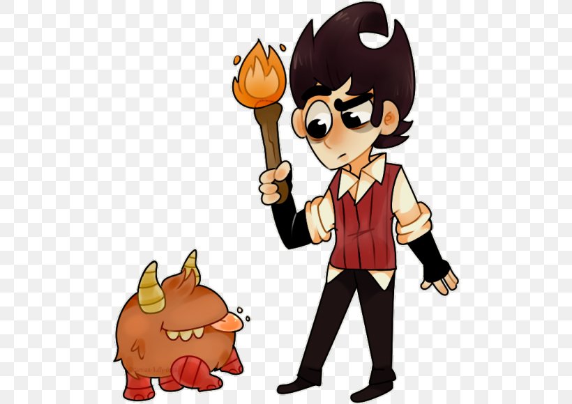 Don't Starve Together Fan Art Game Klei Entertainment, PNG, 500x580px, Fan Art, Art, Boy, Cartoon, Character Download Free