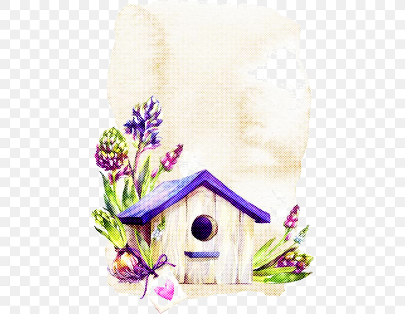 Birdhouse Watercolor Paint Flower Plant Birdhouse, PNG, 450x637px, Birdhouse, Flower, Morning Glory, Paint, Painting Download Free