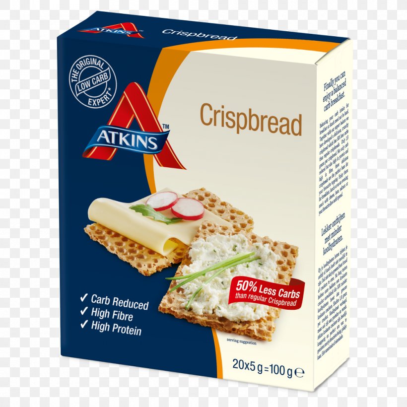 Crispbread Atkins Diet Low-carbohydrate Diet Food, PNG, 1000x1000px, Crispbread, Atkins Diet, Baked Goods, Bread, Carbohydrate Download Free