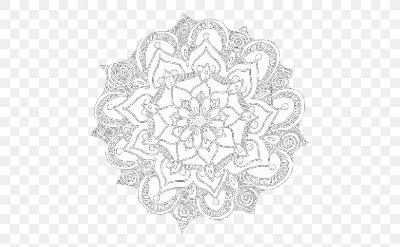 Textile Drawing Visual Arts Doily, PNG, 500x507px, Textile, Area, Arts, Black And White, Doily Download Free