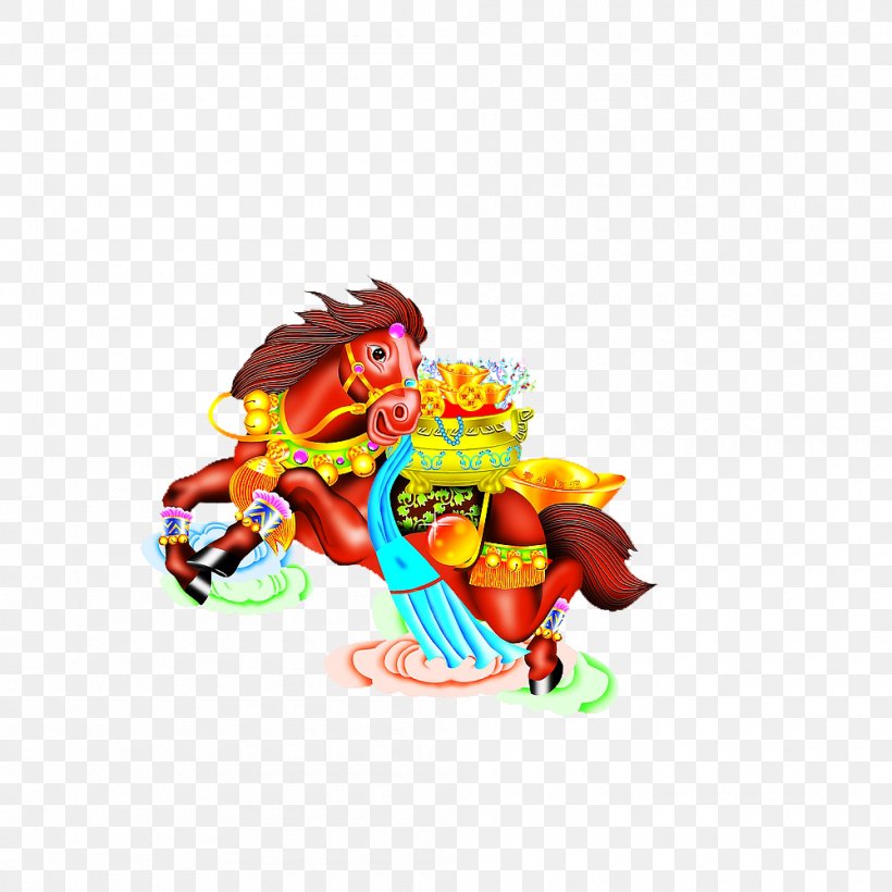 Horse Chinese New Year, PNG, 1000x1000px, Horse, Advertising, Array Data Structure, Art, Chinese New Year Download Free