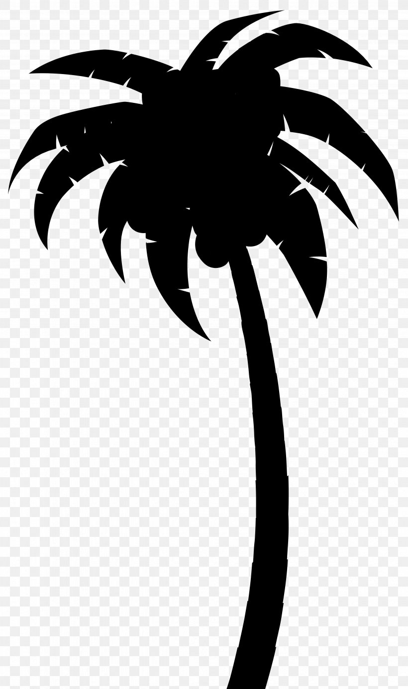 Palm Trees Clip Art Silhouette Leaf Flower, PNG, 4730x8000px, Palm Trees, Arecales, Blackandwhite, Fictional Character, Flower Download Free