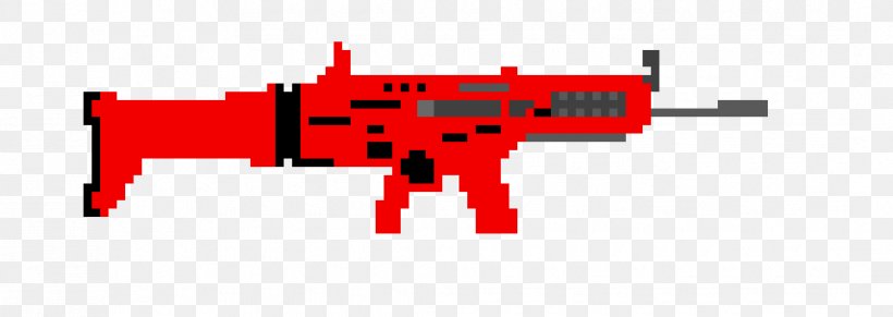 Fortnite Battle Royale Pixel Art FN SCAR PlayStation 4, PNG, 1070x380px, Fortnite Battle Royale, Battle Royale Game, Cartoon, Drawing, Firearm Download Free