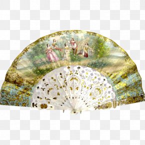 Mother Hand-painted - Hand Fan Silk Paint PNG
