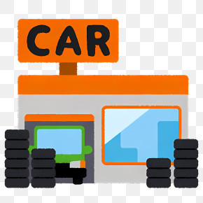 Icon - Car Dealership With Tires PNG
