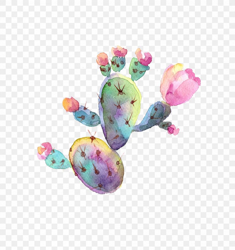 Watercolor Painting, PNG, 2397x2550px, Watercolor Painting, Cactaceae, Cartoon, Cdr, Creative Market Download Free