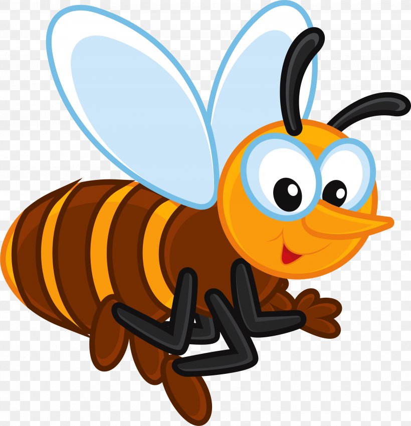 Western Honey Bee Insect Pollinator Clip Art, PNG, 3524x3654px, Bee, Animal, Antenna, Beak, Bumblebee Download Free