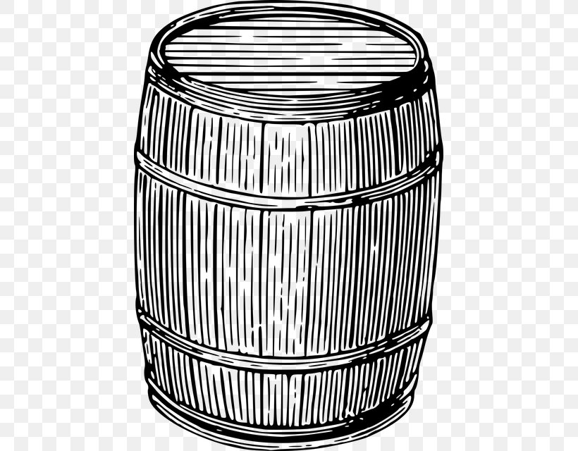 Beer Barrel Drawing Oak, PNG, 439x640px, Beer, Ale, Barrel, Basket, Black And White Download Free