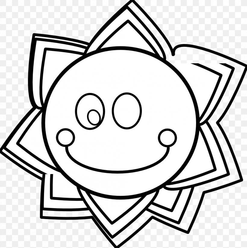 Black And White Coloring Book Line Art Clip Art, PNG, 999x1003px, Black And White, Area, Art, Black, Cartoon Download Free