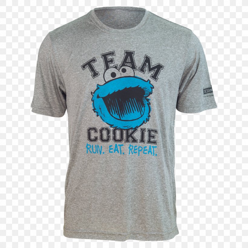 Cookie Monster T-shirt Oscar The Grouch Elmo Count Von Count, PNG, 1024x1024px, Cookie Monster, Active Shirt, Biscuits, Blue, Brand Download Free