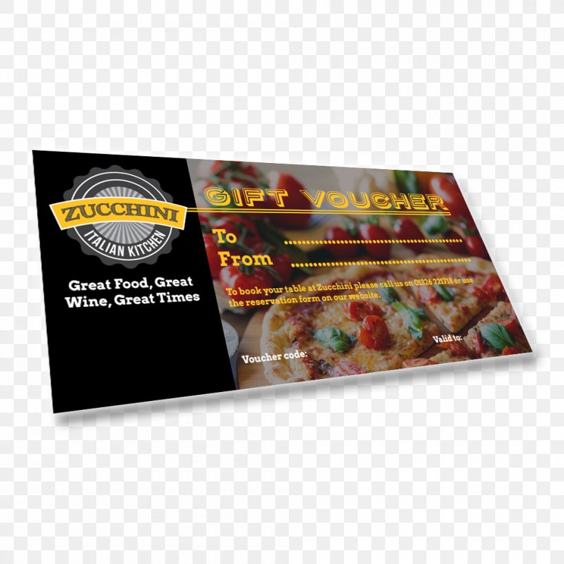 Gift Card Voucher Italian Cuisine Zucchini, PNG, 1000x1000px, Gift Card, Advertising, Credit Card, Dining Room, Drink Download Free