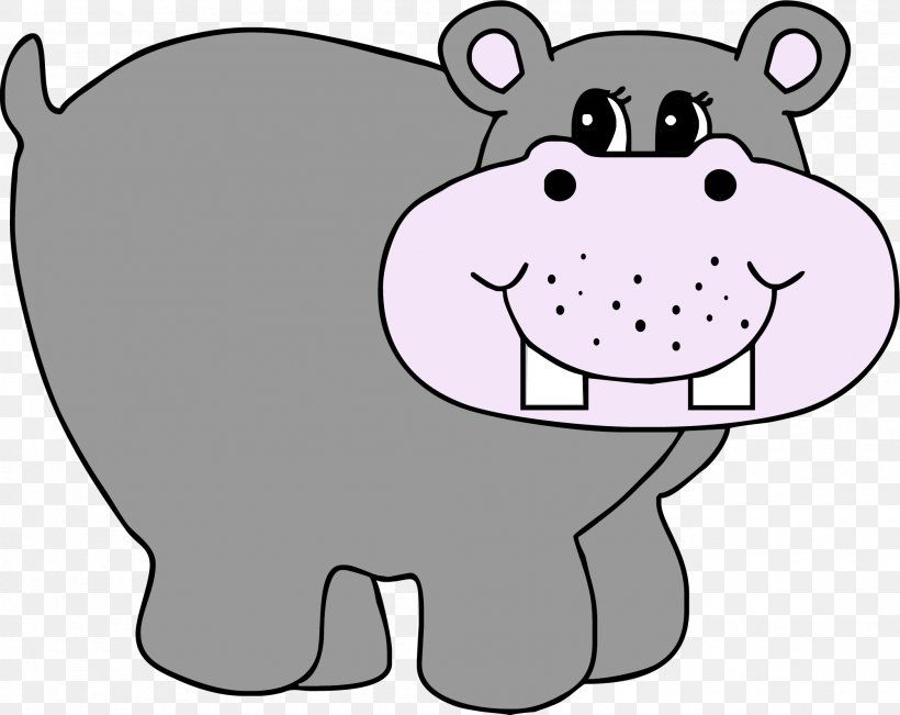 Hippopotamus Free Content Clip Art, PNG, 2001x1589px, Watercolor, Cartoon, Flower, Frame, Heart Download Free