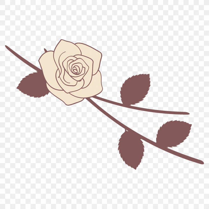Rose, PNG, 1200x1200px, Rose, Beige, Feather, Flower, Leaf Download Free