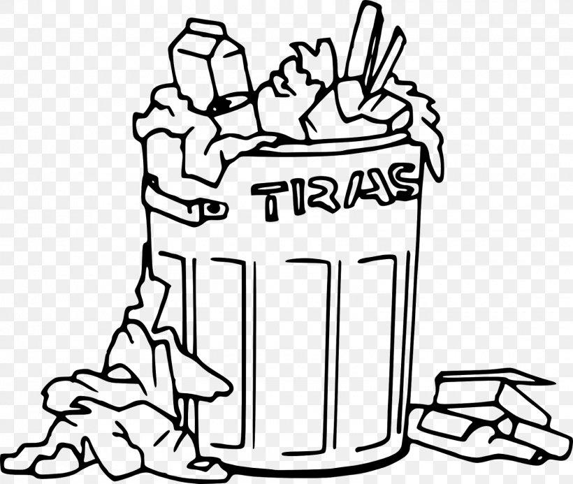 Rubbish Bins & Waste Paper Baskets Drawing Garbage Truck Clip Art, PNG, 1600x1354px, Rubbish Bins Waste Paper Baskets, Area, Artwork, Bin Bag, Black Download Free