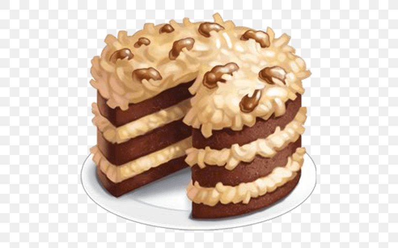 German Chocolate Cake Carrot Cake Hot Milk Cake, PNG, 512x512px, German Chocolate Cake, Baked Goods, Black Forest Gateau, Buttercream, Cake Download Free