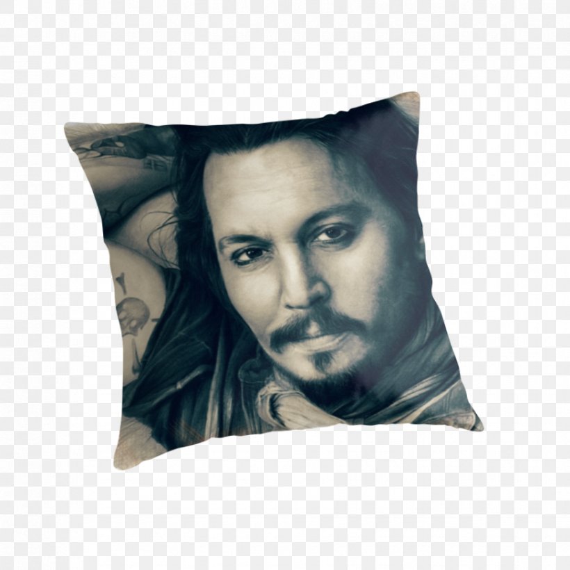 Johnny Depp Pirates Of The Caribbean: The Curse Of The Black Pearl Jack Sparrow Hector Barbossa Throw Pillows, PNG, 875x875px, Johnny Depp, Actor, Art, Benny Joon, Blanket Download Free