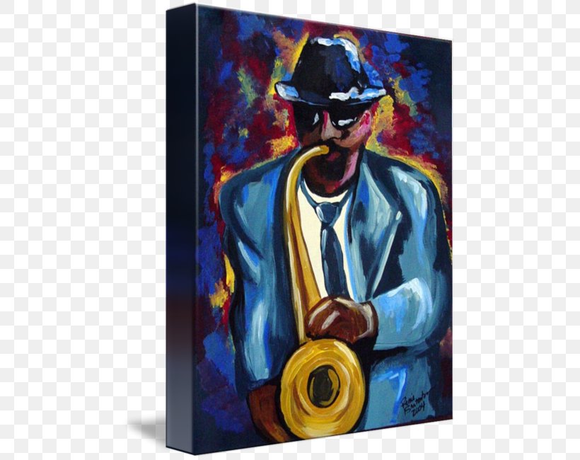 Modern Art Saxophone Trombone Painting Jazz, PNG, 473x650px, Watercolor, Cartoon, Flower, Frame, Heart Download Free