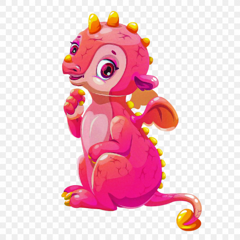 Pink Toy Animal Figure Cartoon Magenta, PNG, 1000x1000px, Pink, Animal Figure, Cartoon, Figurine, Magenta Download Free