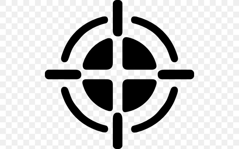 Reticle Sight Royalty-free Shooting Target, PNG, 512x512px, Reticle, Black And White, Bullseye, Royaltyfree, Shooting Target Download Free