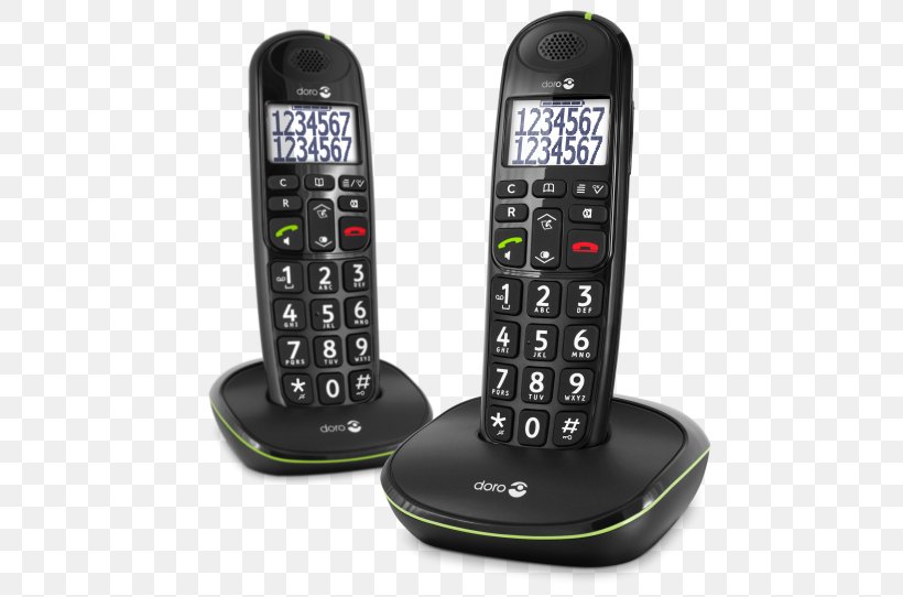 Digital Enhanced Cordless Telecommunications Cordless Telephone Doro PhoneEasy 100w, PNG, 542x542px, Telephone, Answering Machine, Answering Machines, Caller Id, Cellular Network Download Free