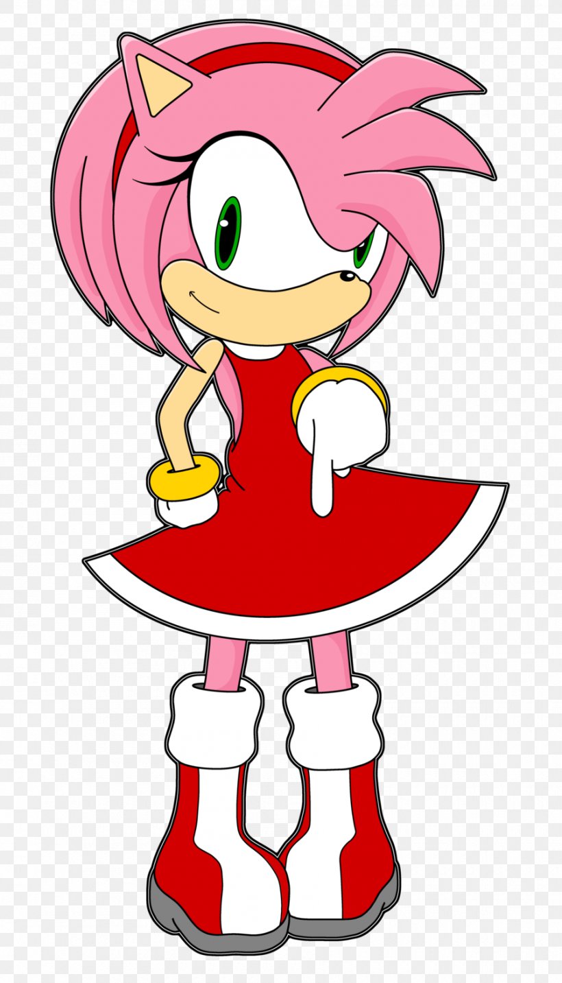 Amy Rose Sonic The Hedgehog Illustration Artist, PNG, 900x1573px, Watercolor, Cartoon, Flower, Frame, Heart Download Free