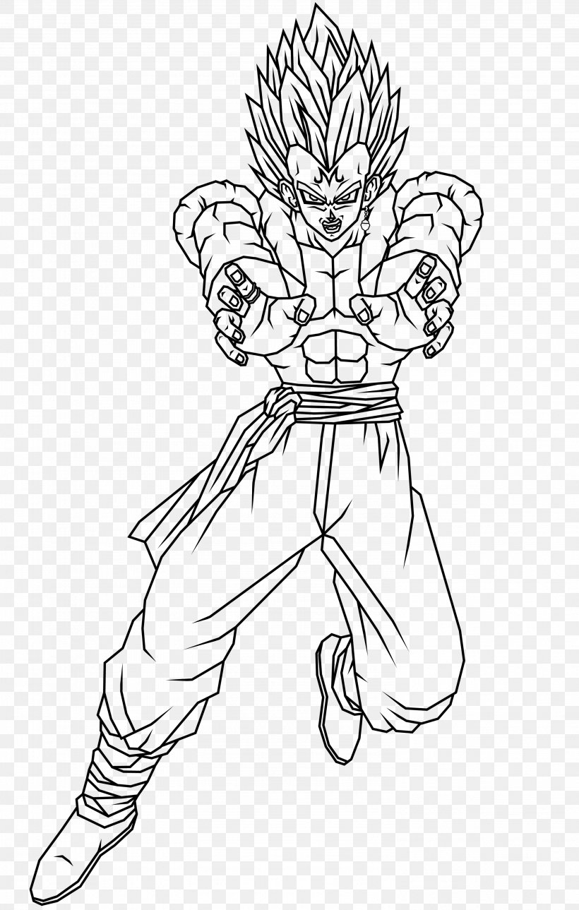 Majin Buu Goku Gogeta Vegeta Line Art Png 2986x4695px Majin Buu Arm Art Artwork Black Download - white majin pants roblox