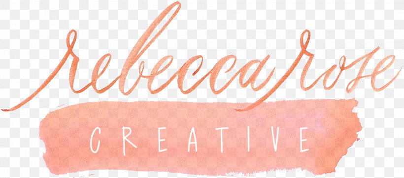 Graphics Font Brand Rebecca Rose Creative, PNG, 2500x1104px, Brand, Calligraphy, Lip, Orange, Peach Download Free