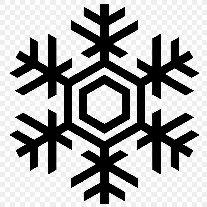 Snowflake Euclidean Vector Clip Art, PNG, 2500x2500px, Snowflake, Black And White, Crystal, Drawing, Ice Crystals Download Free