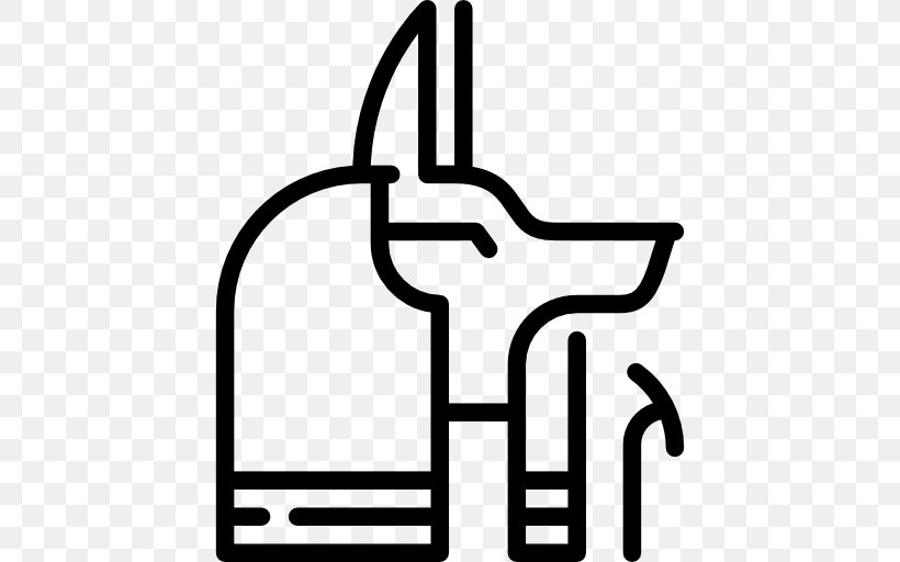 Ancient Egypt Sobek Anubis Symbol Clip Art, PNG, 512x512px, Ancient Egypt, Ancient Egyptian Deities, Anubis, Area, Black And White Download Free