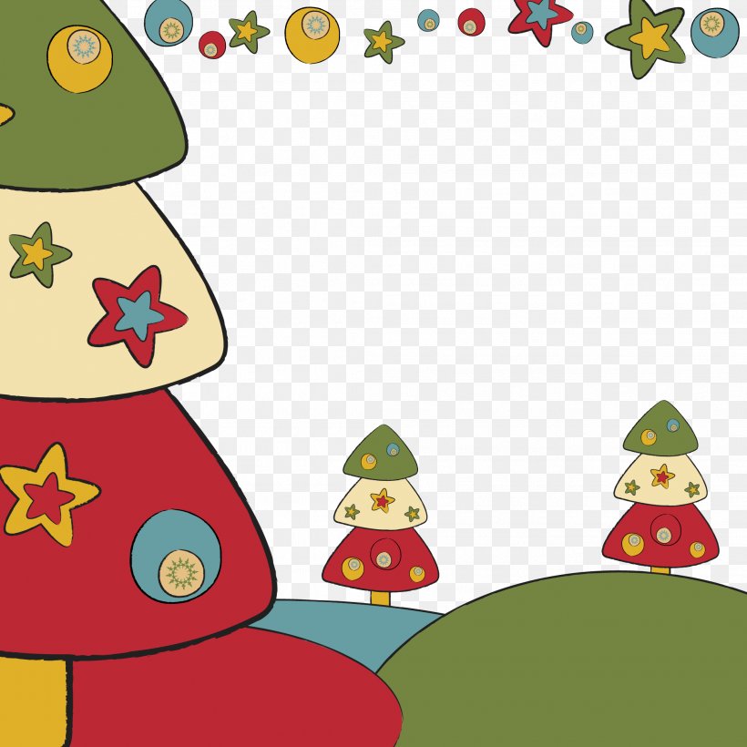 Christmas Cartoon, PNG, 2083x2083px, Christmas, Area, Art, Cartoon, Christmas Decoration Download Free