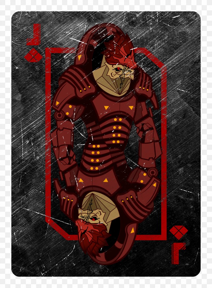 Mass Effect 3 Jack Playing Card Urdnot Wrex Valet De Pique, PNG, 1024x1393px, Mass Effect 3, Art, Digital Art, Fan Art, Fictional Character Download Free