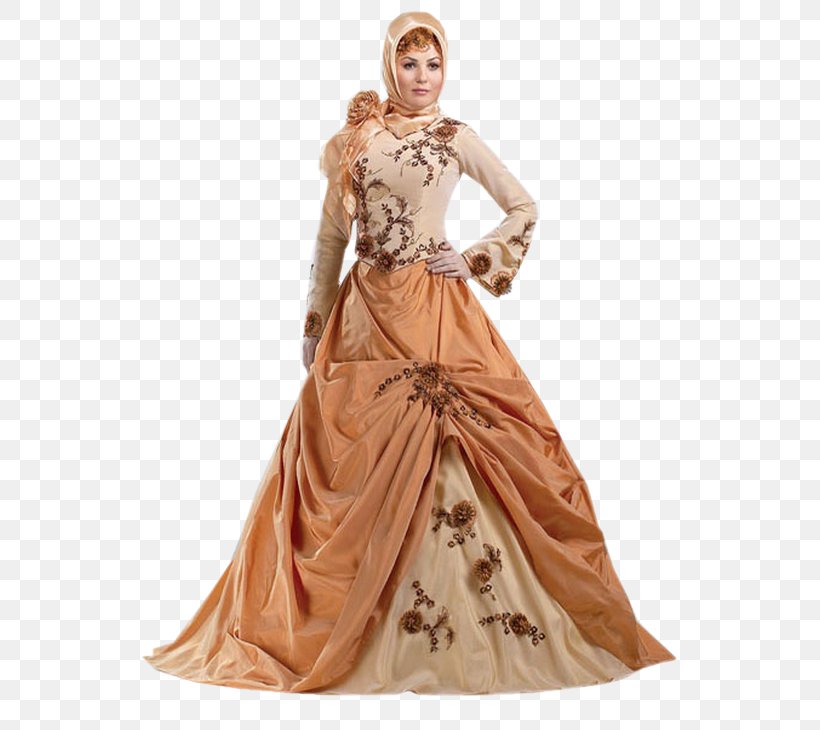 Wedding Dress Muslim Bride Clothing, PNG, 550x730px, Wedding Dress, Abaya, Bride, Clothing, Costume Download Free