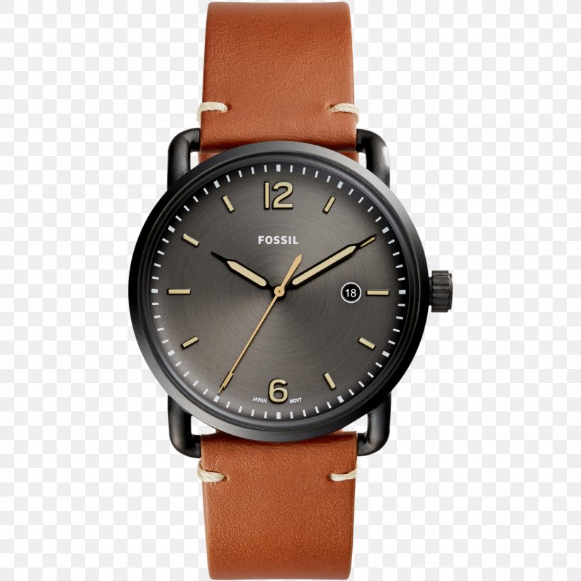 Fossil Wrist PDA Fossil Group Fossil The Commuter 3H Date Watch Fossil Men's The Commuter, PNG, 1600x1600px, Fossil Group, Brand, Brown, Chronograph, Fossil Grant Chronograph Download Free