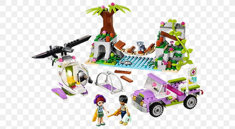 LEGO 41036 Friends Jungle Bridge Rescue Toy Amazon.com, PNG, 600x450px, Lego, Amazoncom, Animal Figure, Bricklink, Doll Download Free