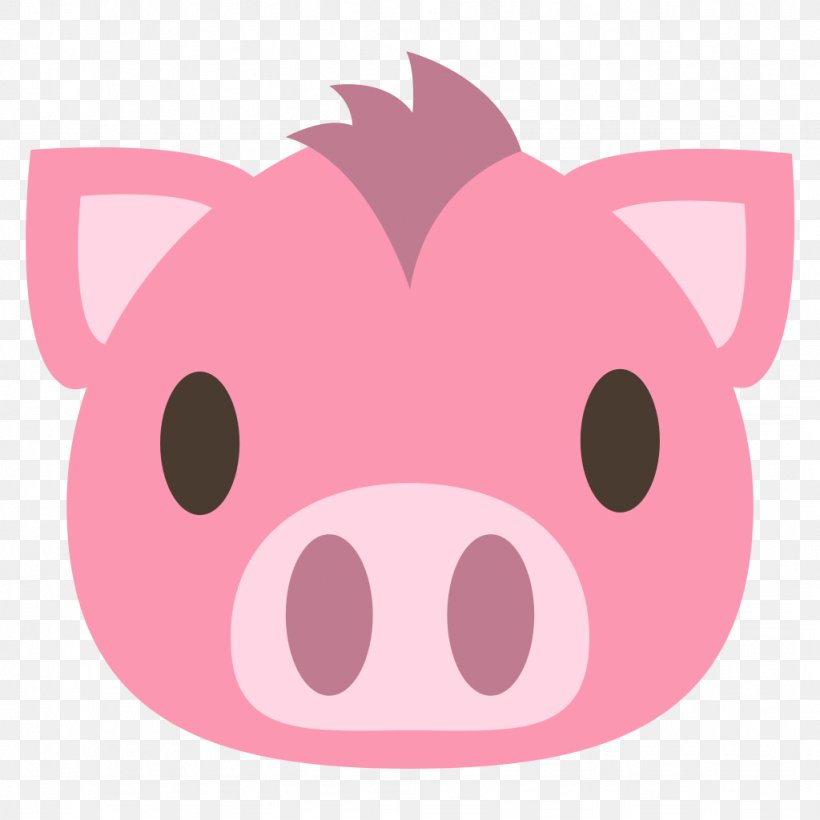 Pig Emoji Sticker Kiss SMS, PNG, 1024x1024px, Pig, Cartoon, Emoji, Emoticon, Face With Tears Of Joy Emoji Download Free