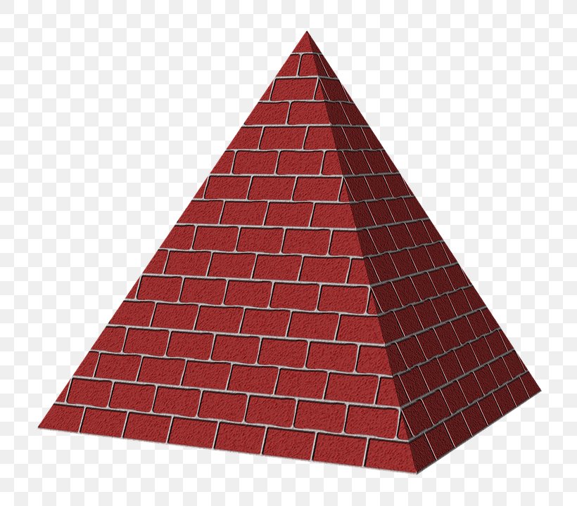 Square Pyramid Shape Three-dimensional Space Triangle, PNG, 720x720px, Pyramid, Brick, Brickwork, Cube, Dimension Download Free