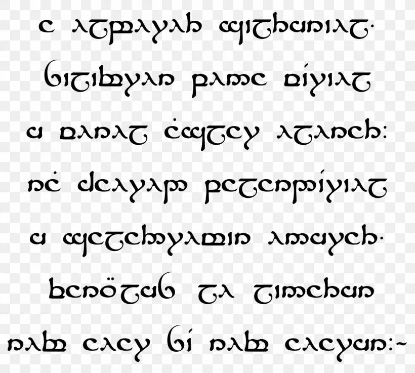 Quenya Sindarin A Elbereth Gilthoniel Elvish Languages Varda, PNG, 1138x1024px, Quenya, Area, Beleriand, Black And White, Calligraphy Download Free