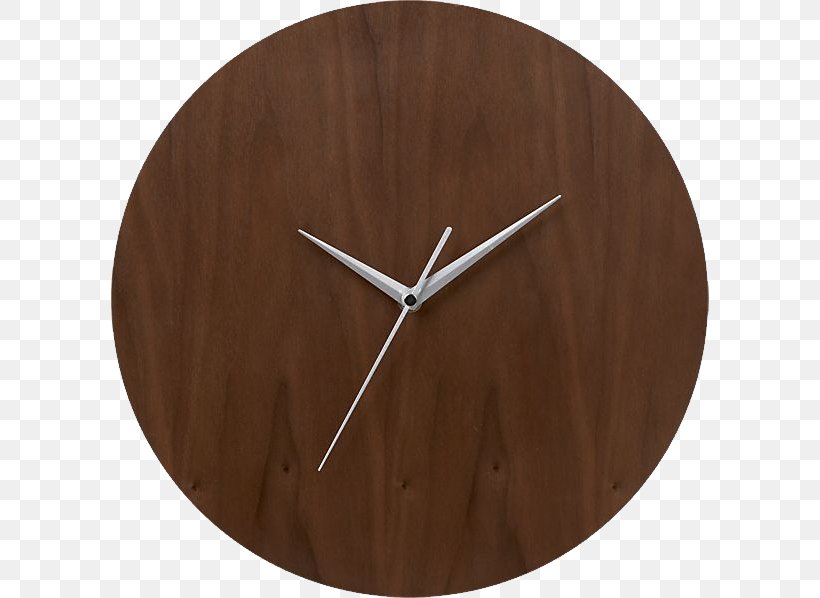 Clock Wood Crate & Barrel Room Kitchen, PNG, 598x598px, Clock, Brown, Home Accessories, Product Design, Wood Download Free