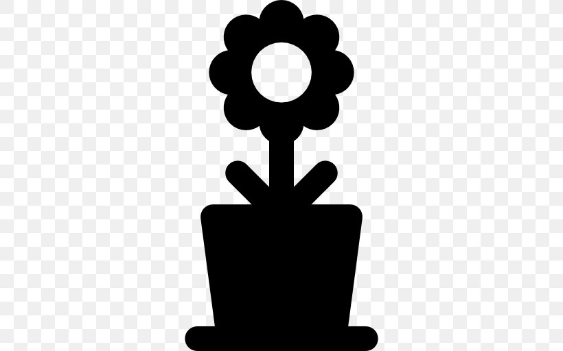 Flower, PNG, 512x512px, Length, Black And White, Flower, Flowerpot, Height Download Free