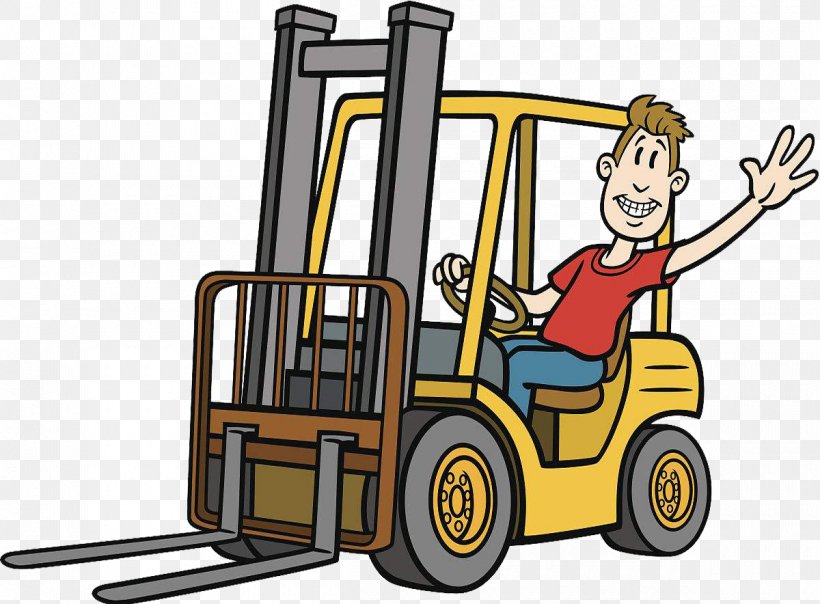 Forklift Cartoon Heavy Equipment Illustration, PNG, 1200x884px, Forklift, Automotive Design, Cartoon, Forklift Truck, Heavy Equipment Download Free