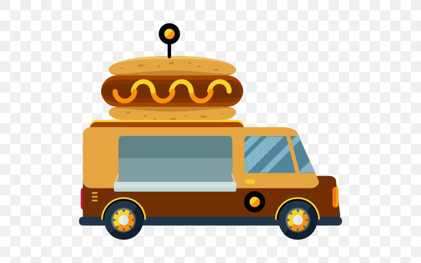 Hot Dog Fast Food Truck Food Cart, PNG, 512x512px, Hot Dog, Automotive Design, Bus, Car, Fast Food Download Free