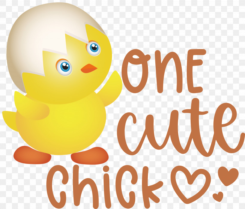 One Cute Chick Easter Day Happy Easter, PNG, 3000x2564px, Easter Day, Beak, Biology, Cartoon, Emoticon Download Free